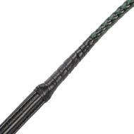 RISE - BDSM Zweep - Feather Slim Single Tail - Zwart/Groen