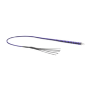 RISE - BDSM Zweep - Feather Soft Single Tail - Blauw/Zwart
