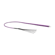 RISE - BDSM Zweep - Feather Soft Single Tail - Paars/Zwart
