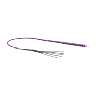 RISE - BDSM Zweep - Feather Soft Single Tail - Paars/Zwart