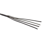 RISE - BDSM Zweep - Feather Soft Single Tail - Paars/Zwart