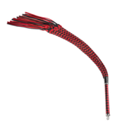 RISE - Cat O' Nine BDSM Zweep - Heavy - Zwart/Rood