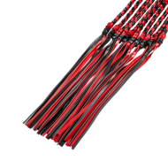 RISE - Cat O' Nine BDSM Zweep - Heavy - Zwart/Rood
