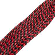 RISE - Cat O' Nine BDSM Zweep - Heavy - Zwart/Rood