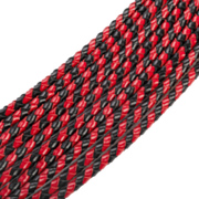 RISE - Cat O' Nine BDSM Zweep - Extra Heavy - Zwart/Rood