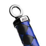 RISE - Cat O' Nine BDSM Zweep - Extra Heavy - Zwart/Blauw