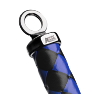 RISE - Cat O' Nine BDSM Zweep - Extra Heavy - Zwart/Blauw