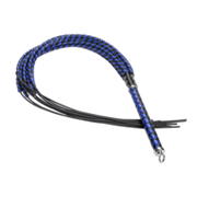 RISE - Cat O' Nine BDSM Zweep - Extra Heavy - Zwart/Blauw