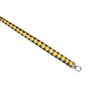 RISE - BDSM Zweep - Feather Wide Single Tail - Zwart/Goud