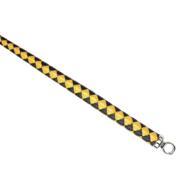 RISE - BDSM Zweep - Feather Wide Single Tail - Zwart/Goud