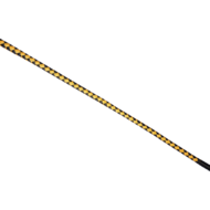 RISE - BDSM Zweep - Feather Wide Single Tail - Zwart/Goud