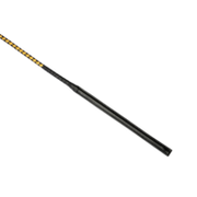 RISE - BDSM Zweep - Feather Wide Single Tail - Zwart/Goud
