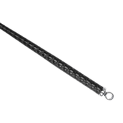 RISE - BDSM Zweep - Feather Wide Single Tail - Zwart
