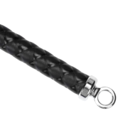 RISE - BDSM Zweep - Feather Wide Single Tail - Zwart