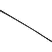 RISE - BDSM Zweep - Feather Wide Single Tail - Zwart