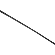 RISE - BDSM Zweep - Feather Wide Single Tail - Zwart
