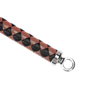 RISE - BDSM Zweep - Feather Wide Single Tail  - Wijnrood/Zwart