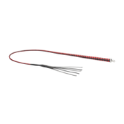 RISE - BDSM Zweep - Feather Soft Single Tail - Rood/Zwart