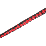 RISE - BDSM Zweep - Feather Soft Single Tail - Rood/Zwart