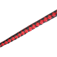 RISE - BDSM Zweep - Feather Soft Single Tail - Rood/Zwart