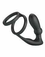 Pretty Love - Emoni - Cockring met Buttplug - Zwart