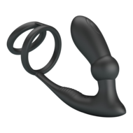 Pretty Love - Emoni - Cockring met Buttplug - Zwart