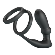 Pretty Love - Emoni - Cockring met Buttplug - Zwart