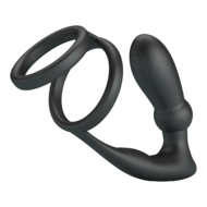 Pretty Love - Emoni - Cockring met Buttplug - Zwart