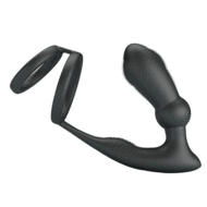 Pretty Love - Emoni - Cockring met Buttplug - Zwart