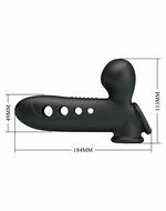 Pretty Love - Crane - Opblaasbare Penis Sleeve - Zwart