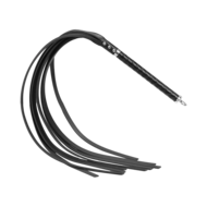RISE - Lange Flogger met Harde Strengen - Zwart