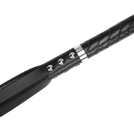 RISE - Lange Flogger met Harde Strengen - Zwart