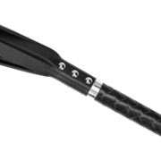 RISE - Lange Flogger met Harde Strengen - Zwart