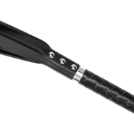 RISE - Lange Flogger met Harde Strengen - Zwart