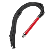 RISE - Lange Flogger met Zachte Strengen - Rood