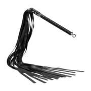 RISE - Lange Flogger met Zachte Strengen - Zwart
