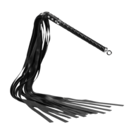 RISE - Lange Flogger met Zachte Strengen - Zwart