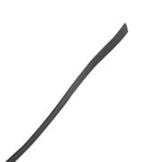 RISE - Lange Flogger met Zachte Strengen - Zwart/Rood