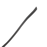 RISE - Lange Flogger met Zachte Strengen - Zwart/Rood