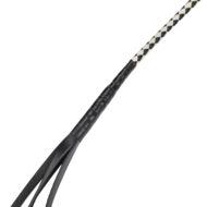 RISE - Japanse Bull Whip - 120 cm - Zwart/Wit