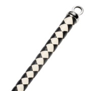 RISE - Japanse Bull Whip - 120 cm - Zwart/Wit