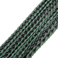 RISE - Cat O' Nine BDSM Zweep - Regular - Zwart/Groen