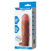 Pretty Love - Hani - Verlengende Penis Sleeve met Cockring - 50mm - Bruin