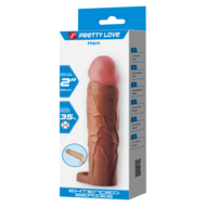 Pretty Love - Hani - Verlengende Penis Sleeve met Cockring - 50mm - Bruin