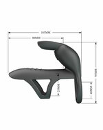 Pretty Love - Matty - Vibrerende Penis Sleeve - Zwart