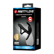 Pretty Love - Matty - Vibrerende Penis Sleeve - Zwart