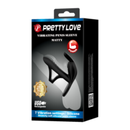 Pretty Love - Matty - Vibrerende Penis Sleeve - Zwart