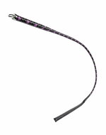 RISE - BDSM Zweep -  Feather Slim Single Tail  - Zwart/Paars