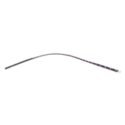 RISE - BDSM Zweep -  Feather Slim Single Tail  - Zwart/Paars