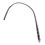 RISE - BDSM Zweep -  Feather Slim Single Tail  - Zwart/Paars
